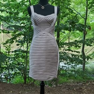 BCBGMAXAZRIA Cocktail Midi Bandage Dress